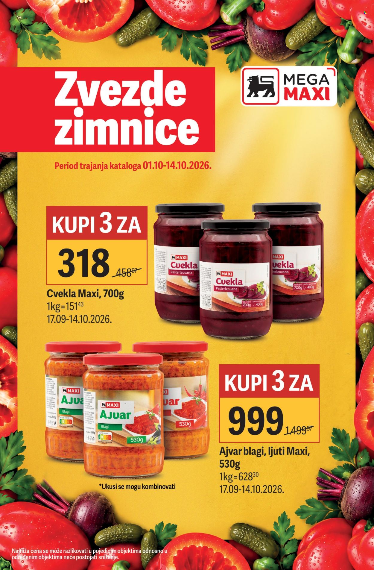 Mega Maxi katalog  - 01.10.2026 - 14.10.2026. Stranica 1