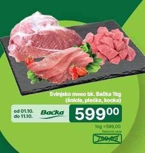 Svinjsko meso bk Bačka 1kg