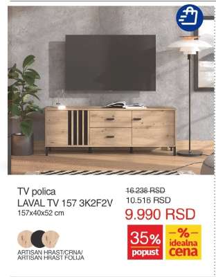 TV polica LAVAL TV 157 3K2F2V
