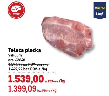 Telecí plečka