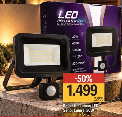 Reflektor Lumax LED Senor Lumre, 50W