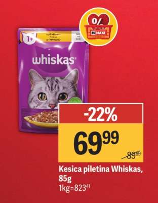 Kesica piletina Whiskas, 85g