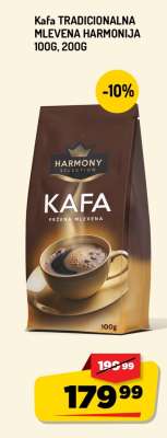 Kafa TRADICIONALNA MLEVENA HARMONIJA 100G, 200G