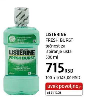 LISTERINE FRESH BURST