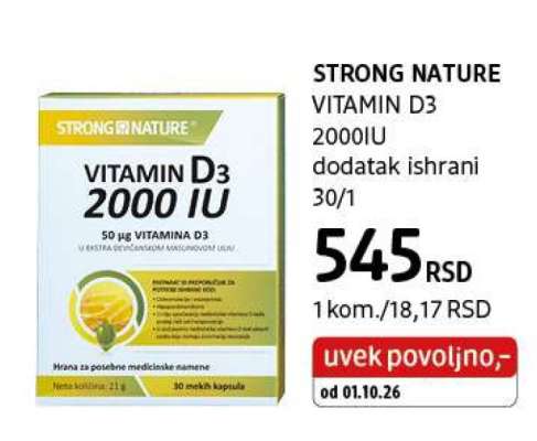 STRONG NATURE VITAMIN D3