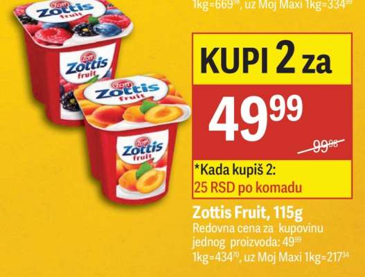 Zottis Fruit, 115g