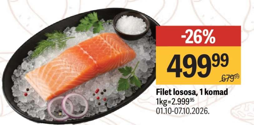 Filet lososa, 1 komad