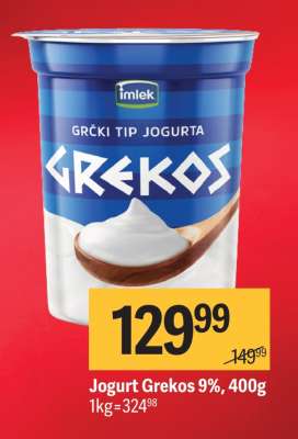 Jogurt Grekos 9 , 400g