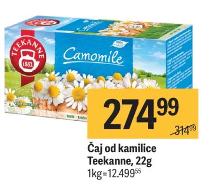 Čaj od kamilice Teekanne 22g