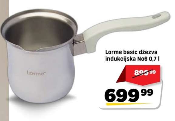 Lorme basic džezva indukcijska No6 0,7 l