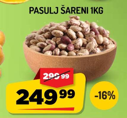 Pasulj šareni 1kg