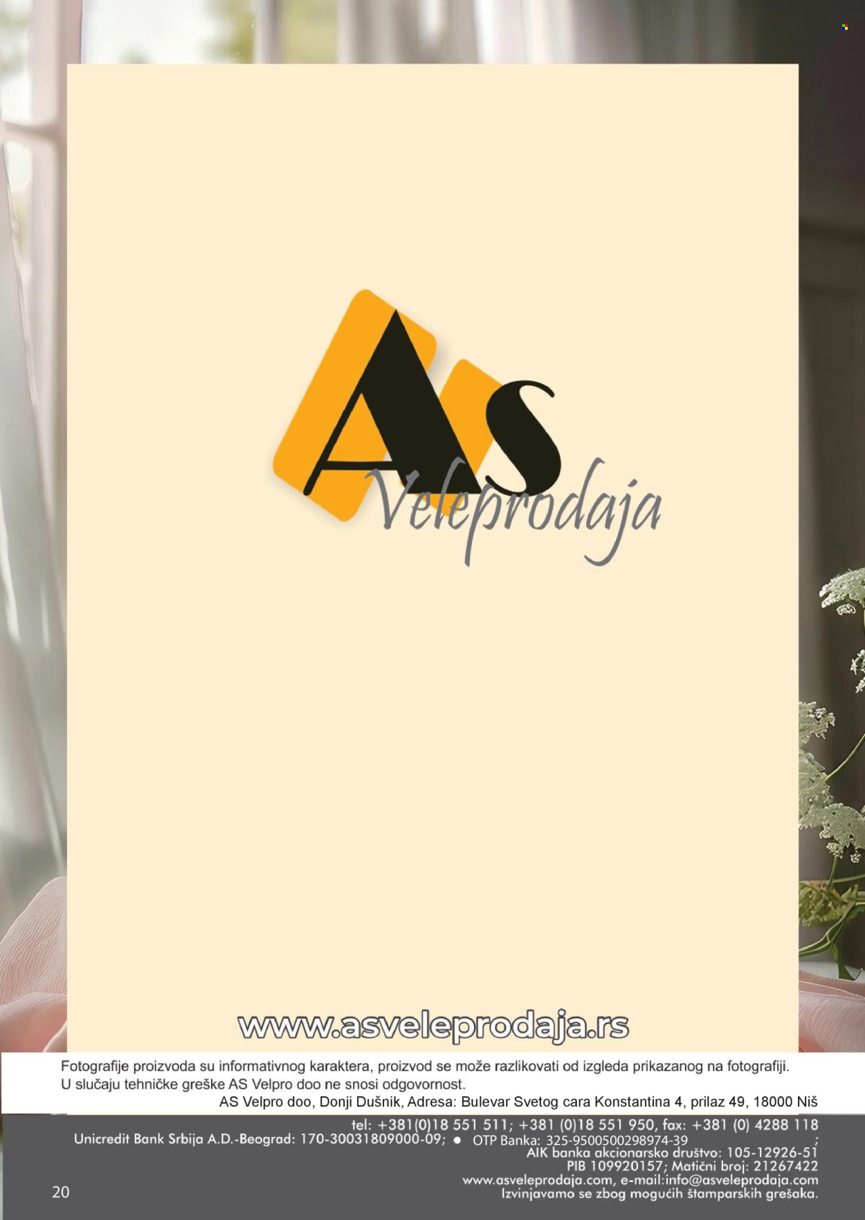 AS Veleprodaja katalog  - 01.10.2026 - 31.10.2026. Stranica 16