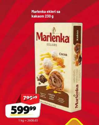 Marlenka ekleri sa kakaom 230 g