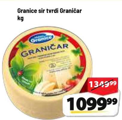 Granice sir tvrdi Graničar kg