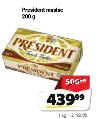 President maslac 200 g