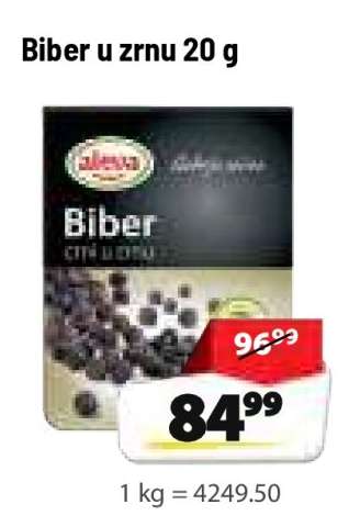 Biber u zrnu 20 g