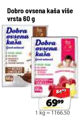 Dobro ovsena kaša više vrsta 60 g