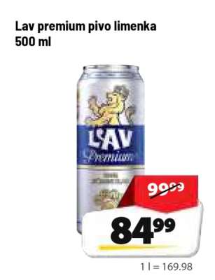 Lav premium pivo limenka 500 ml