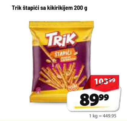 Trik štapići sa kikirikijem 200 g