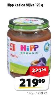 Hipp kašica šljiva 125 g