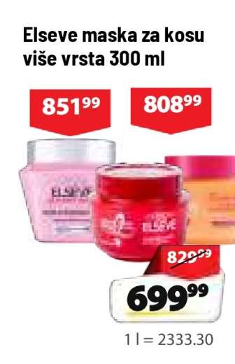 Elseve maska za kosu više vrsta 300 ml