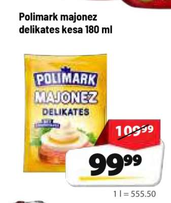 Polimark majonéz delikates kesa 180 ml