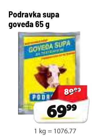 Podravka supa goveđa 65 g