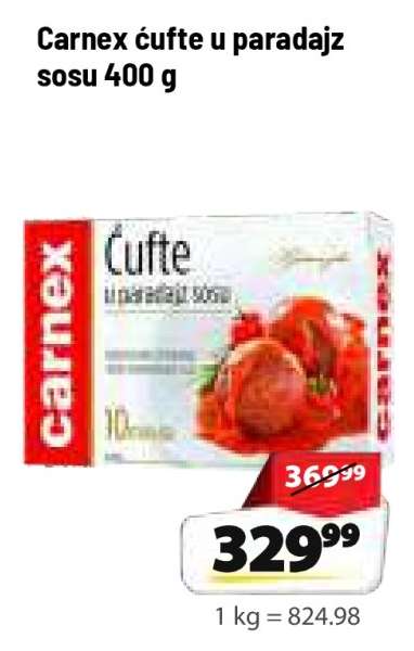 Carnex ćufte u paradajz sosu 400 g