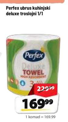 Perfex ubrus kuhinjski deluxe troslojni 1/1