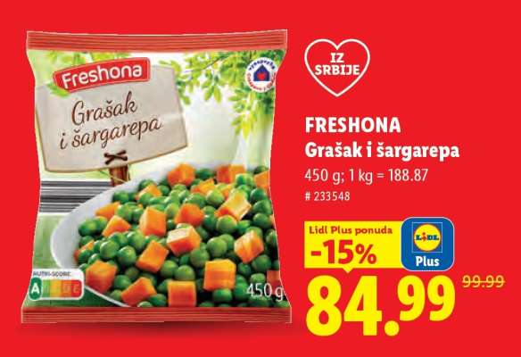 Freshona Grašak i šargarepa