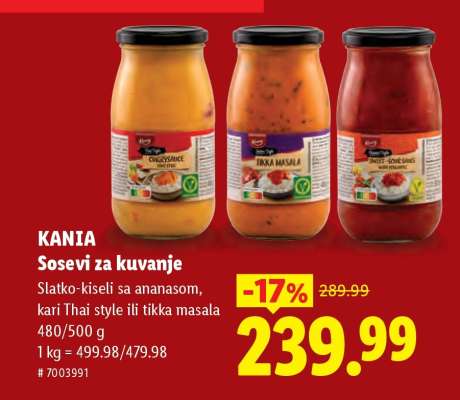 Kania Sosevi za kuvanje
