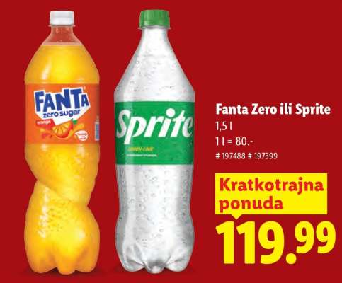 Fanta Zero ili Sprite