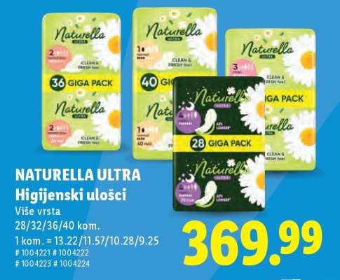 Naturella Ultra higijenski ulošci