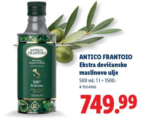 ANTICO FRANTOIO Ekstra devićansko maslinovo ulje