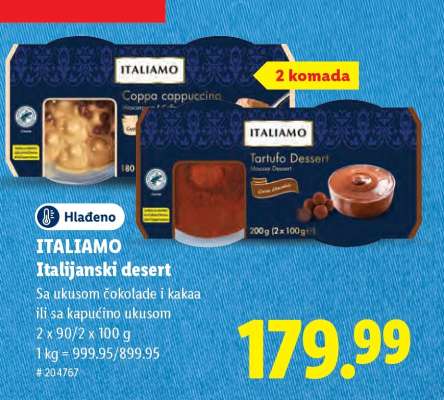 Italiamo Italijanski desert