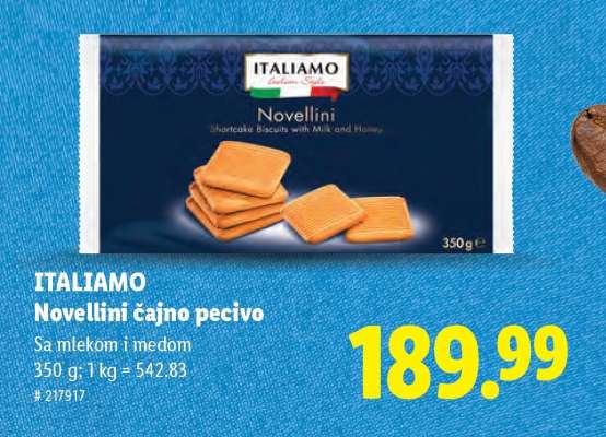Italiamo Novellini čajno pecivo