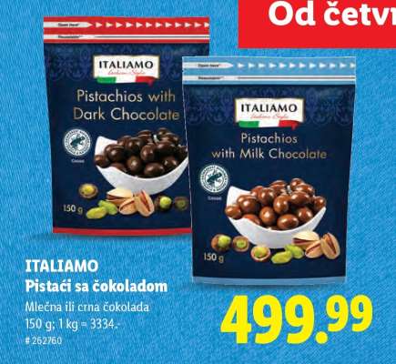 ITALIAMO Pistaći sa čokoladom