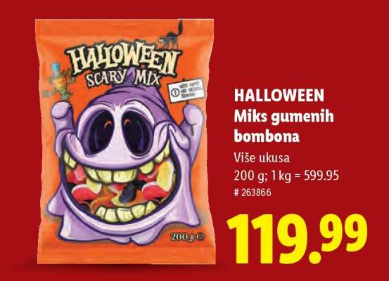 Halloween Miks gumenih bombona