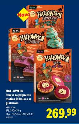 HALLOWEEN Smesa za pripremu mafina ili kolača sa glazurom
