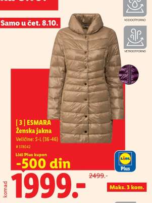 Esmara Ženska jakna