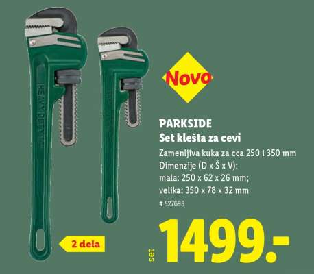 PARKSIDE Set klešta za cevi