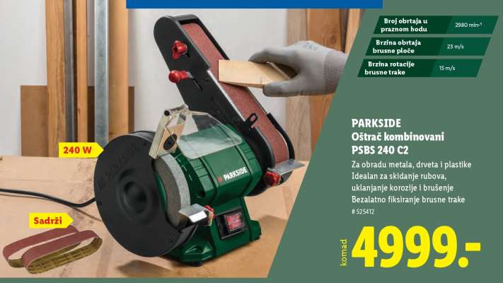 PARKSIDE Oštrač kombinovani PSBS 240 C2
