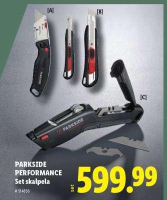PARKSIDE PERFORMANCE Set skalpela