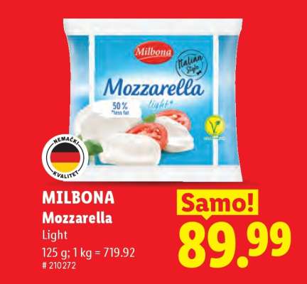 Milbona Mozzarella