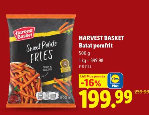 Harvest Basket Batat pomfrit