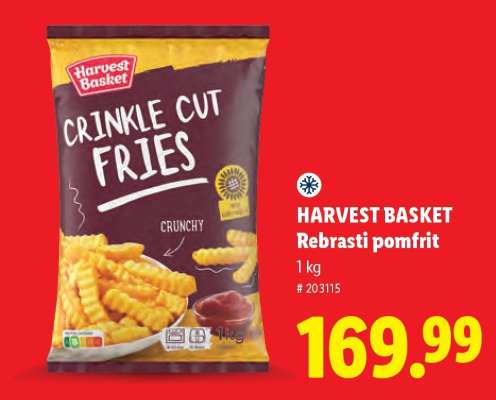 Harvest Basket Rebrasti pomfrit