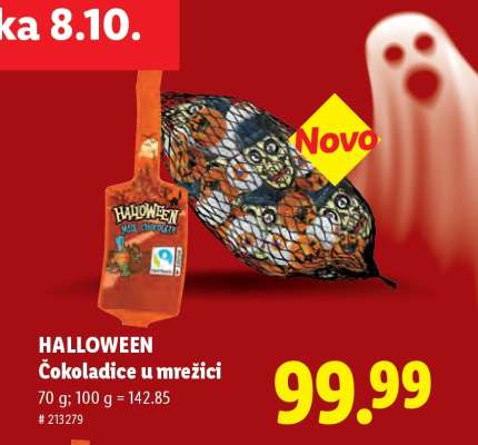 HALLOWEEN Čokoladice u mrežici