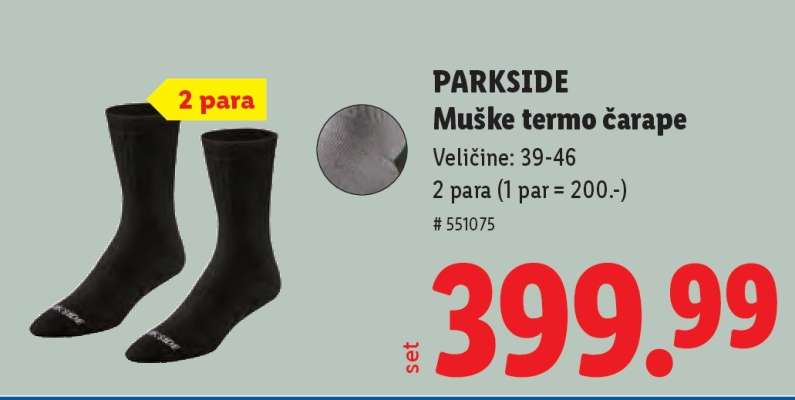 PARKSIDE Muške termo čarape
