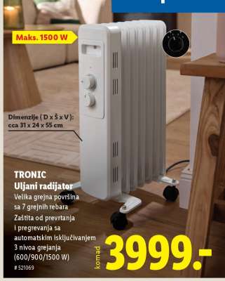 TRONIC Uljani radijator