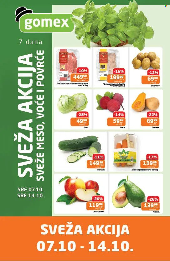 Gomex katalog  - 07.10.2026 - 14.10.2026. Stranica 1